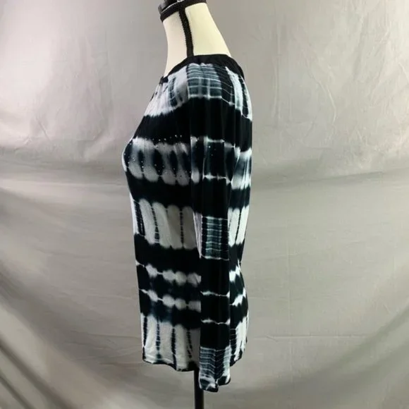 Ribbed Tye Dye Long Sleeve Tee - Picture 3 of 4